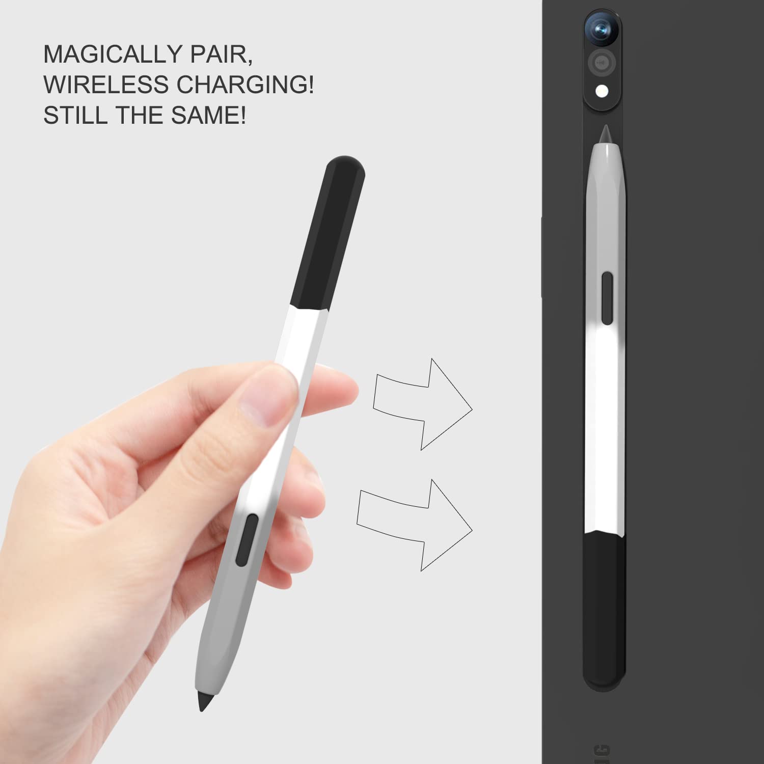 Pen Holder Magnetic - Siliconen Hoes Voor Samsung Galaxy Tab