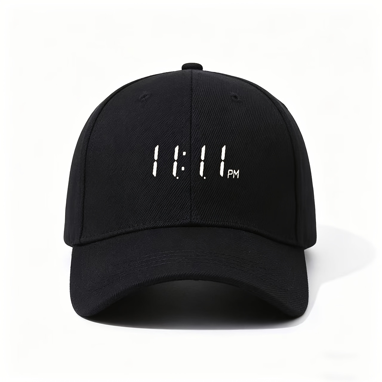 Tech Acc - Digitale klok 11:11 PM baseballpet -