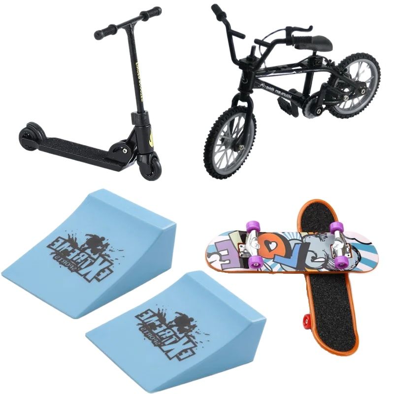 Tech Deck Accessories - Scooter/Vinger Skateboard/Casual Broek/Rolschaatsen/Fiets Voor Tech Deck