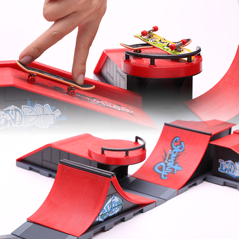 Tech Deck Accessories - 6-in-1 vingerskateboards DIY Skate Park Ramp