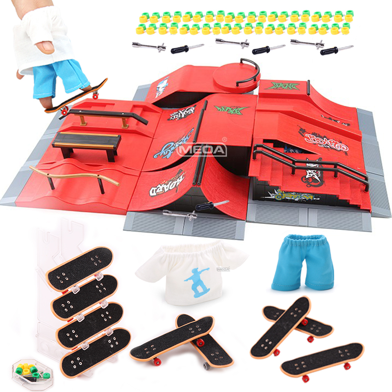 Tech Deck Accessories - Vinger Skatepark 10-in-1 Set Professionele Tech