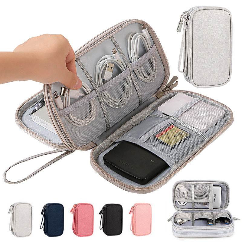 Travel Cable Organizer - Multicolor draagbare reistas voor digitale apparaten