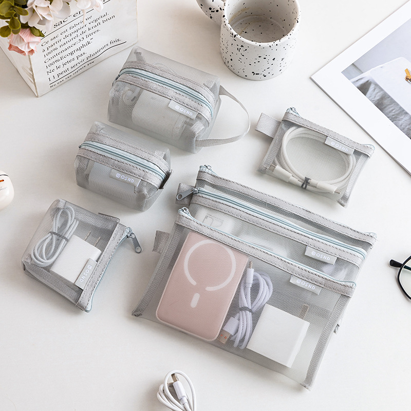 Transparante mesh opbergtas vo - Travel Cable Organizer recensie en prijs