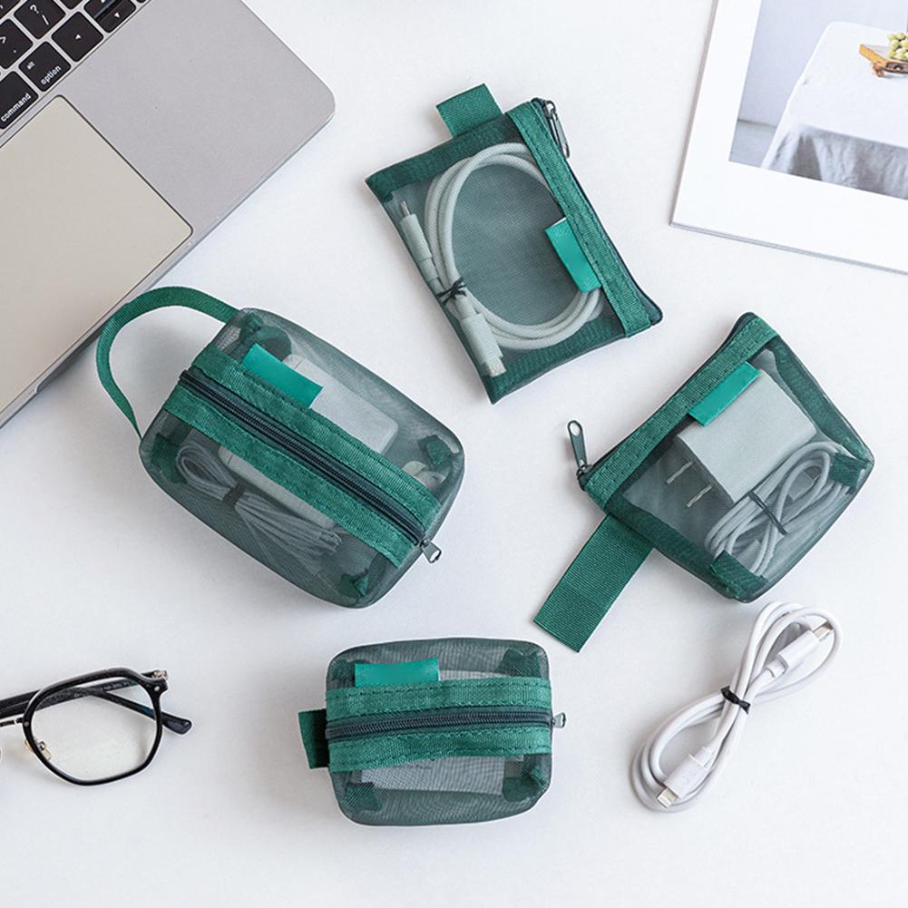 6-delige mesh opbergtas met ri - Travel Cable Organizer recensie en prijs