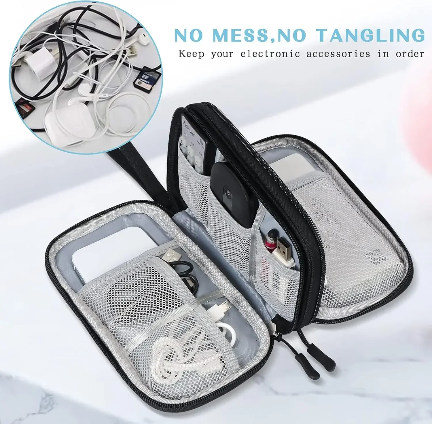 Reiskabeltas Draagbare Digital - Travel Cable Organizer recensie en prijs