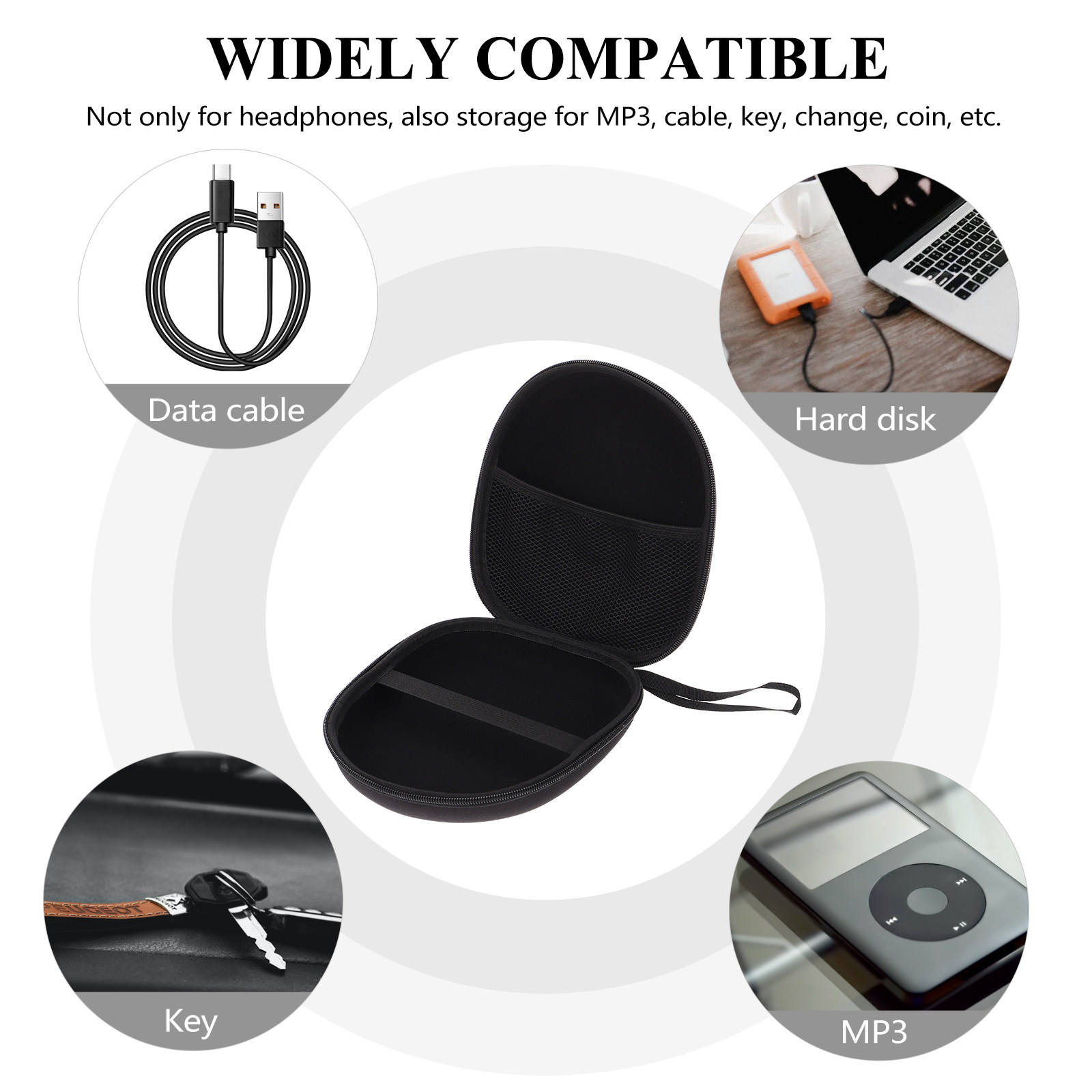 1 stuks hoofdtelefoonhoesje, d - Travel Cable Organizer recensie en prijs